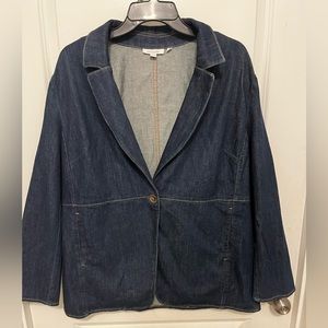 Chicos Soft Denim Blazer- Pre owned